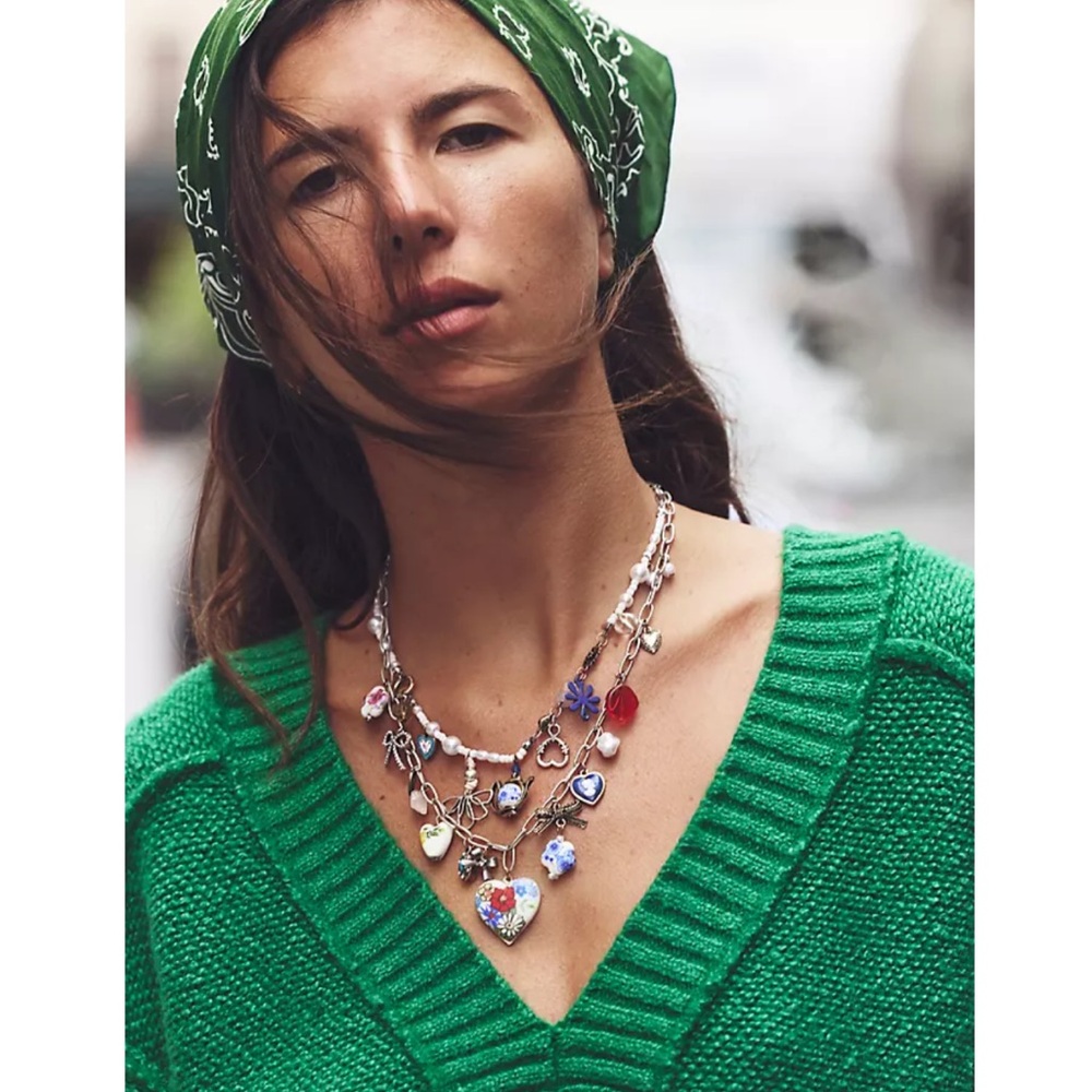 Maxamillion Charm 
New Candy Charm
Necklace
NWT
Free People
COLOR-Coquette Candy